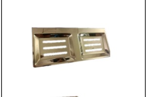 Double Soap Dish 3 Slice (S.S) Gold
