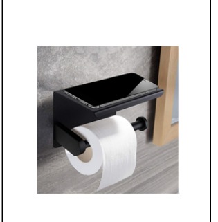 Paper Holder Stainless Steel (Black)