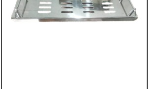 SS Multi Shelf Tray Gold 18 Inch