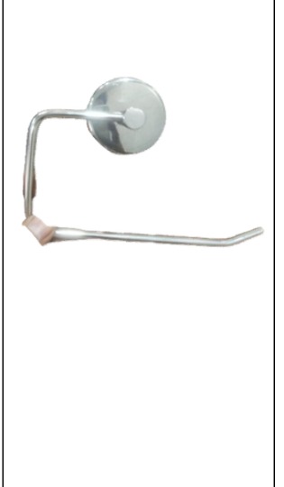 SS Towel Ring Solid Wire Glossy Nature Half Cut