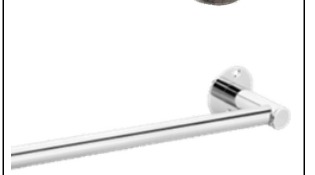 Towel Rod S.S Nature (Round Flange) 24"