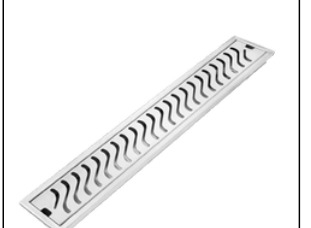 Drainer Wave (SS 304G) 24"