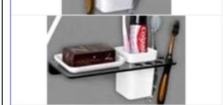Fancy Black Soap Dish 3-in-1
