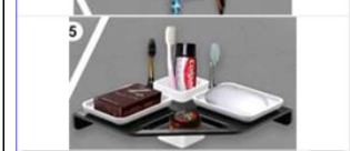Fancy Black Soap Dish 5-in-1