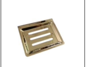 Single Soap Dish 3 Slice (S.S) Gold