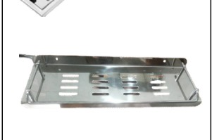 SS Multi Shelf Pipe Tray 15 Inch