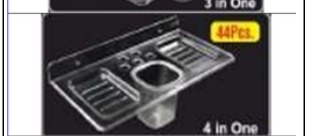 Nexa Soap Dish 4-in-1 Clear