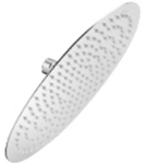 Ultra Slim Round Overhead Rain Shower - 200mm With Rubit Cleaning