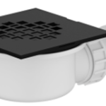 1007032430 BLACK COBRA SHOWER PTRAP SQ 1&1/2FI
