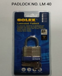 SOLEX LAMINATED PADLOCK LM65MM