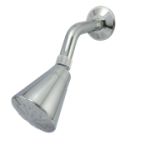 ABS ADJUSTABLE TYPE SHOWER ROSE (OVAL), CHROME, COMPLETE WITH SHOWER ARM & FLANGE