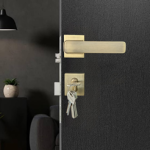 OR Premium with 45*85 Premium Lock body and 70mm key and knob Comp CYL with 5 keys in Brass