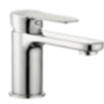 Single Lever Basin Mixer Without Pop Up Waste System With 450mm Braided Hose